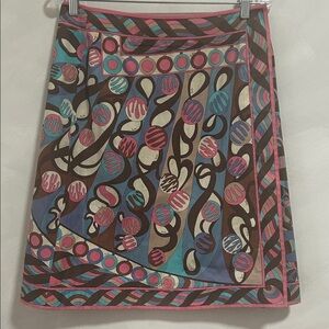 Emilio Pucci vintage kilt skirt made in Italy for Lord & Taylor size 14